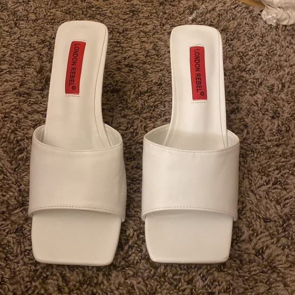 ASOS Shoes - While Mule Kitten Heels